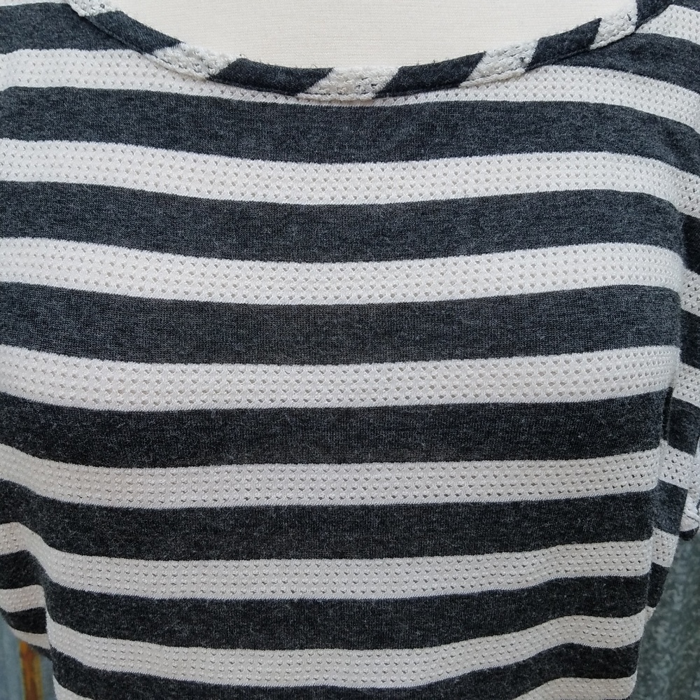 *$3 FOR $15* Kira Striped Dolman Sleeve Crop Top - Picture 7 of 8